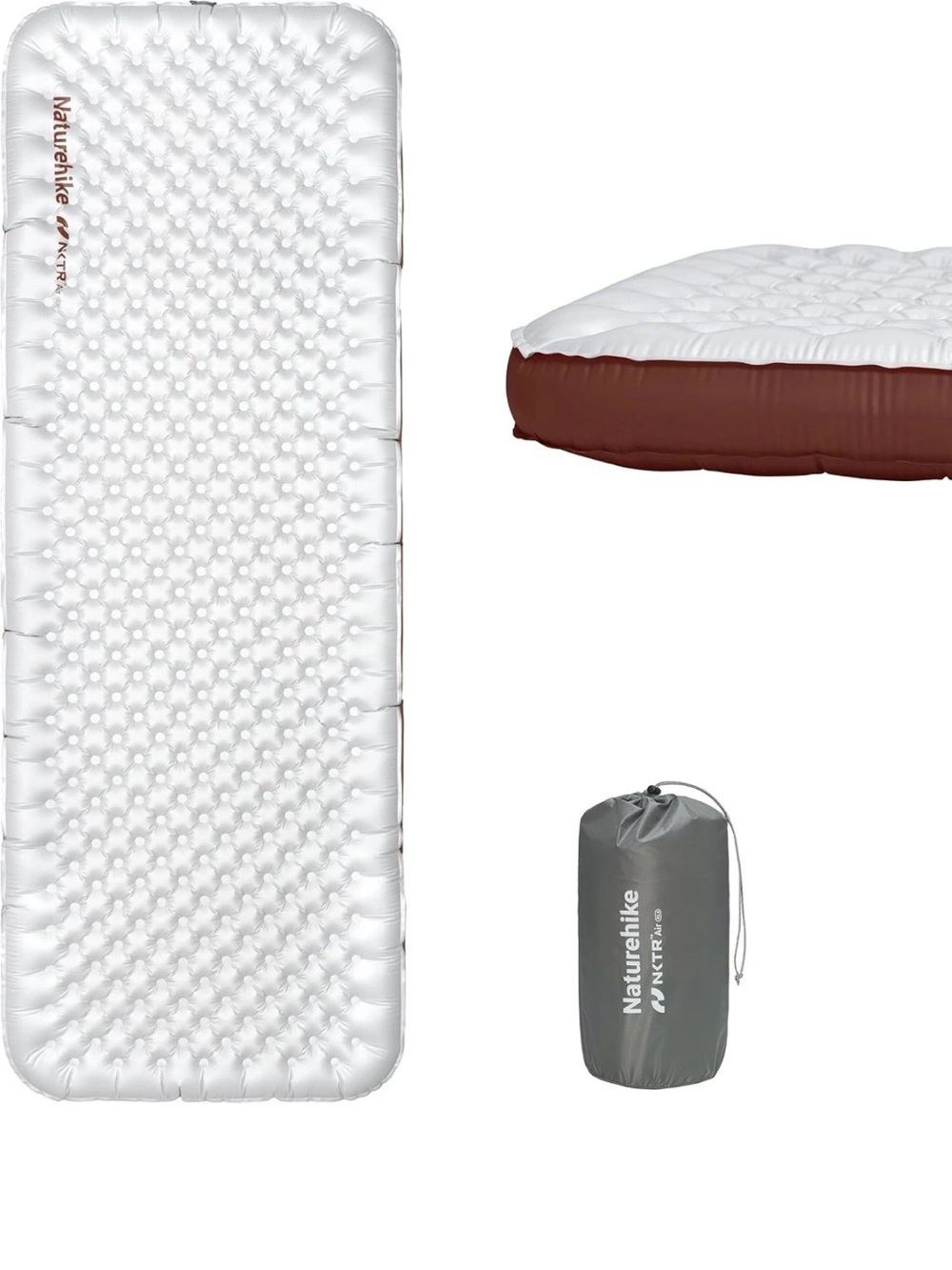 Naturehike 26oz Ultralight Insulated Sleeping Pad with Sidewalls, R5.8 Inflatabl